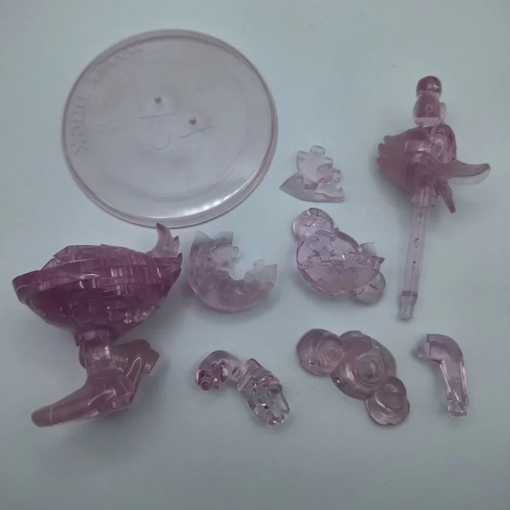 Disney Daisy Duck Crystal‎ Puzzle 3D Stacking Pink Replacement Pieces Incomplete